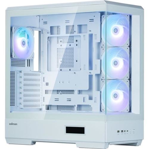 Non Communiqué Blanc Boîtier Pc - P50 Ds - Moyen Tour - Atx - 4 Ventilateurs A-Rgb - Usb-C