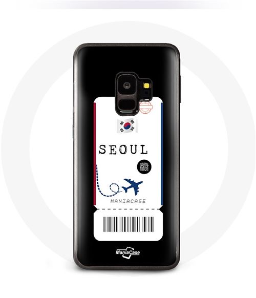 Coque pour samsung galaxy S9 plus Billet d'avion Seoul Corée du Sud Maniacase