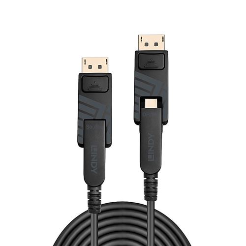 Lindy Anthra Line - DisplayPort kabel - DisplayPort (M) naar DisplayPort (M) - DisplayPort 1.2 - 7.5 m - rond, 4K ondersteuning - zwart