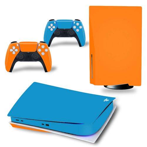 Non Communiqué Bleu Sticker Pour Sony Console Ps5, Et Jaune-57