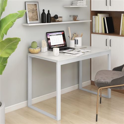 Non Communiqué Blanc Vidaxl Bureau D'ordinateur 110X60x73 Cm Aggloméré30197