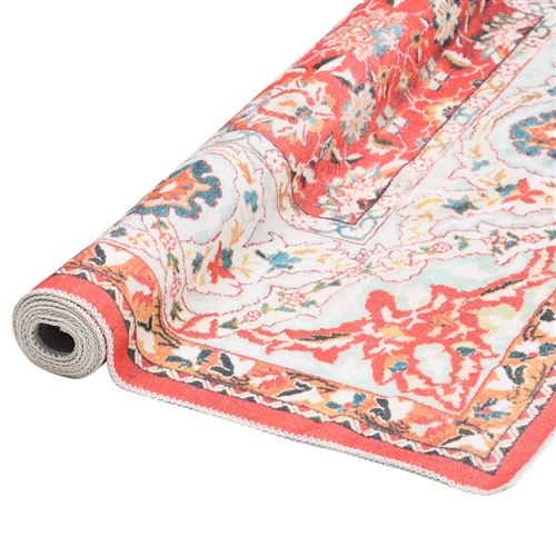 vidaXL Tapis imprimé lavable pliable Multicolore 160x230 cm Polyester