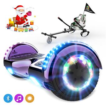 330 Sur Colorway Hoverboard Overboard Violet Chrome Hoverkart Camouflage Avec Drapeau Gyropode 6 5 Hoverboard Avec Haut Parleur Bluetooth Lumieres Led Cadeau Pour Enfant Adolescent Et Adulte Hoverboard Gyropode Achat Prix Fnac