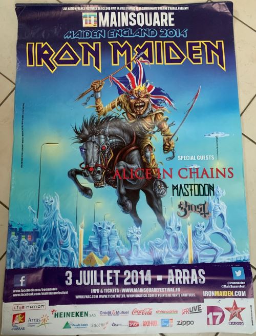 IRON MAIDEN - Tour 2014 - AFFICHE