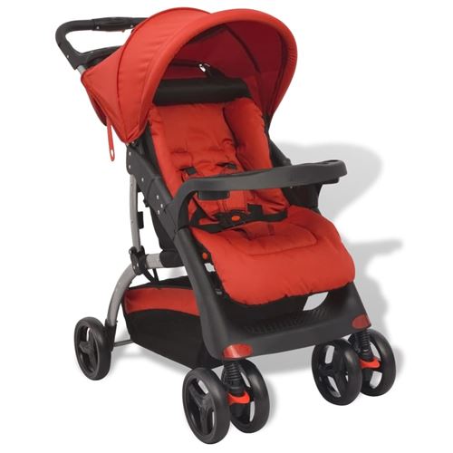vidaXL Poussette Rouge 102 x 52 x 100 cm