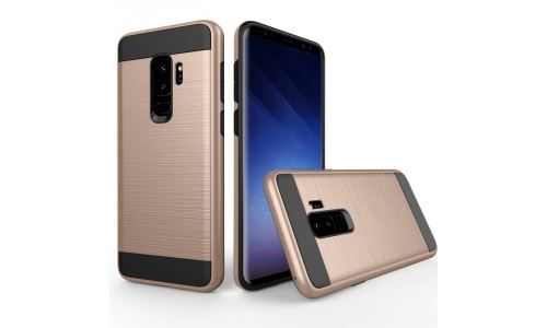 Coque hybride Galaxy S9 Plus renforcée coloris gold