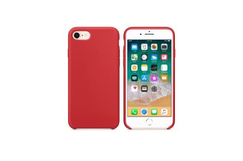 IBROZ Coque Silicone Soft Touch rouge pour Iphone 7/8