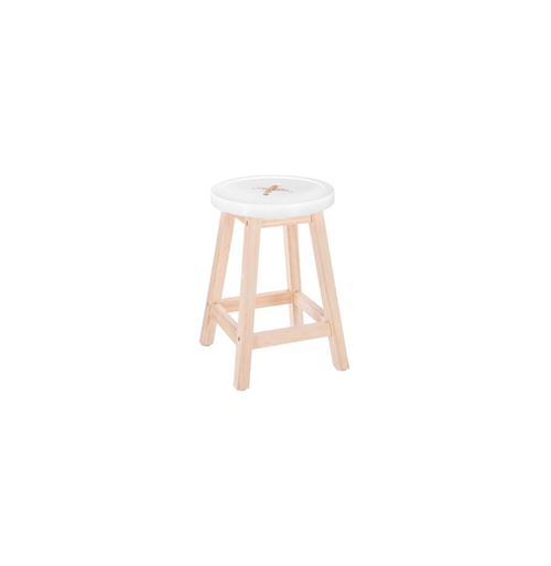 Tabouret Bouton 45cm Blanc