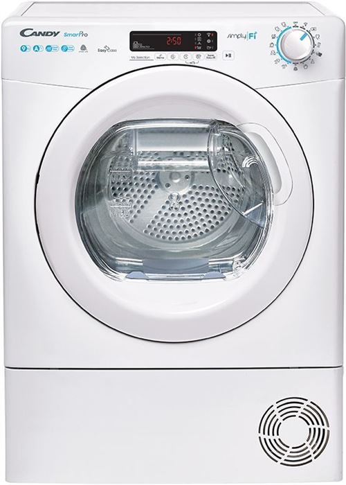 Candy SMART Pro CSO H9A2DE-S - Sèche-linge - indépendant - WiFi - largeur : 59.6 cm - profondeur : 58.5 cm - hauteur : 85 cm - chargement frontal - blanc