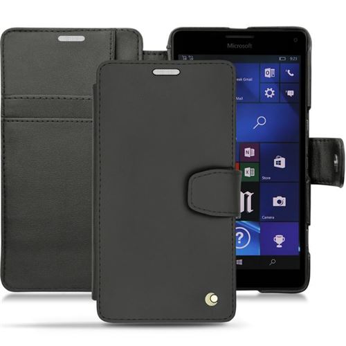 Noreve - Housse cuir Microsoft Lumia 950 XL - 950 XL Dual Sim - Perpétuelle - Noir ( Nappa - Black )