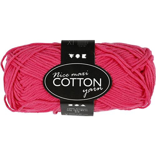 Creotime cordon en coton 85 m rose