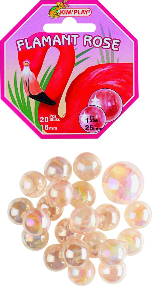 20 avec 1 billes flamand rose