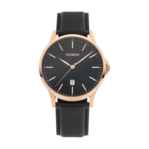 Tayroc Classic Black Rose Gold montre TXM104