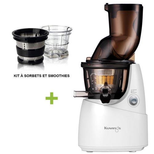 Pack Kuvings B9700 Blanc + Kit à smoothies et sorbets