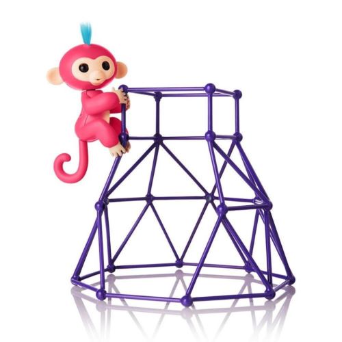 Ensemble de jeu WowWee Fingerlings - une petite cage à poules avec un jouet bébé singe Fingerlings