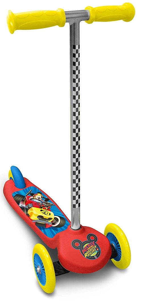 Disney Mickey Mouse 3-wiel kinderstep Junior Frein à pied Rouge/Jaune
