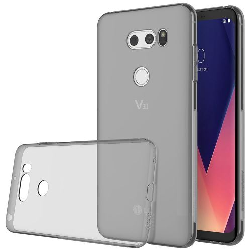 Housse pour LG V30 Etui Housse pour Coque de protection Ultra Fine Silicone TPU Gel [Jelly - Noir] - ADVANSIA