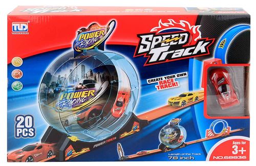 Jonotoys piste de lancement Speed TrackPower Racing 198 cm 20-pièces