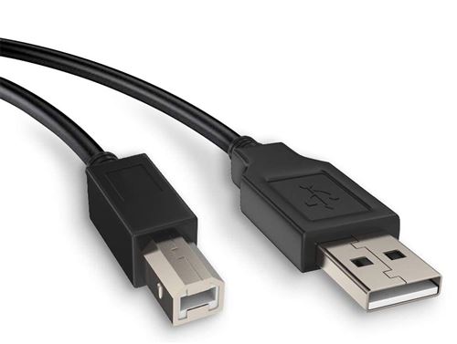 Cable USB 1,5 mètres USB 2.0 Compatible avec Imprimante Scanner Canon HP Dell Epson Brother Phonillico®