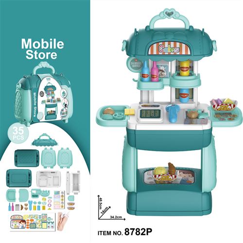 Supermarché 35 PCS Pour Les Enfants - Sacs À Bandoulière Bleu