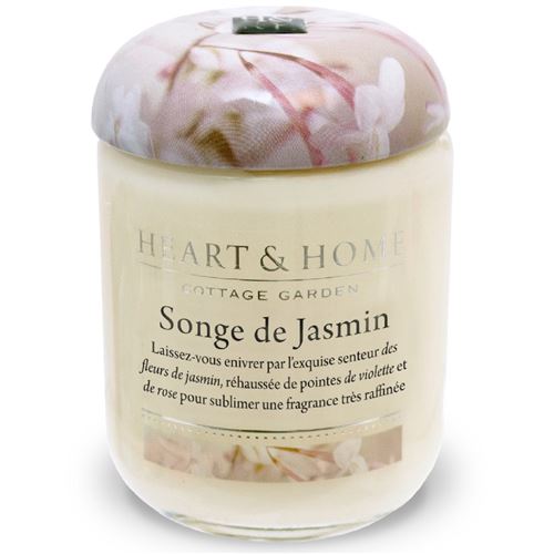 Jarre Bougie à la cire de soja Songe de Jasmin