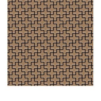 Mosaique Metal Massif Carrelage Titane Brosse Amber Cuivre