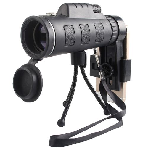 Télescopes Monoculaires,40x60 Monoculaire Compact Scope Vision Nocturne étanche pour Adultes Adultes Enfants Chasse Camping Concerts Voyager Noir 