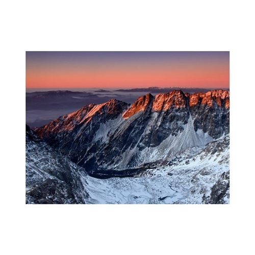 Artgeist - Papier peint - Beautiful sunrise in the Rocky Mountains 200x154 cm