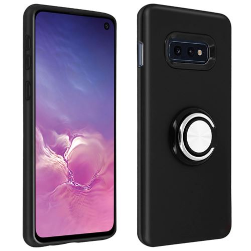 Avizar Coque Pour Samsung Galaxy S10e Antichoc Bague Maintien Support Vidéo Noir