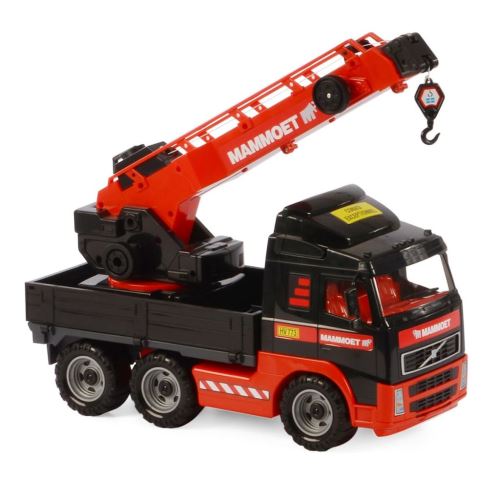 Polesie Mammoet Camion à grue Volvo 52x19x37 cm Rouge et noir 1450636