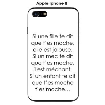Onozo Coque Apple Iphone 8 Design Citation Si Une Fille Te Dit Texte Noir Fond Blanc Coque Et Etui Telephone Mobile Achat Prix Fnac