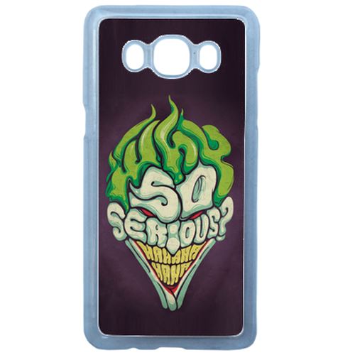 Coque So Serious Joker Violet Vert Compatible Samsung Galaxy J3 2016 Transparent