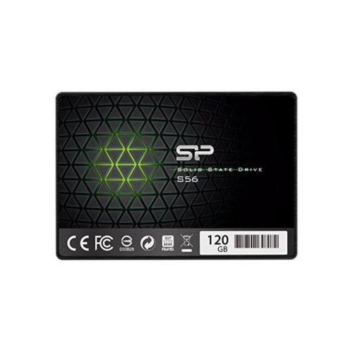 SILICON POWER SSD - SATAIII (TLC) - S56 - 120 GB - 7mm 2.5' Noir, Phison controller + 3D TLC NAND