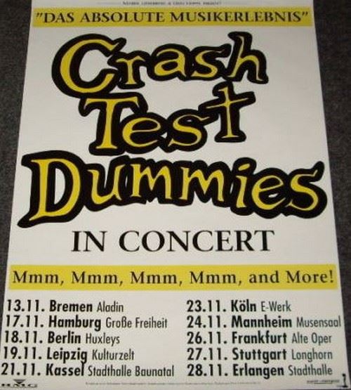 Crash Test Dummies - 60x84 cm - AFFICHE / POSTER État correct - N/A reconditionné disponible sur Fnac