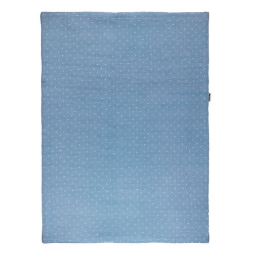 Couverture coton 75 x 100 cm bleu - nattou