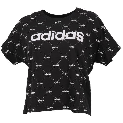 Tee shirt manches courtes Adidas Core fav black mc tee l Noir taille : L réf : 18900