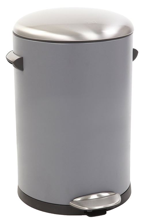 Poubelle belle deluxe step bin 12l gris, eko