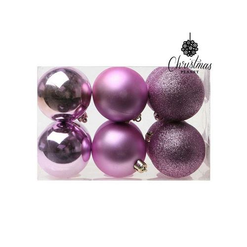 Boules de Noël Christmas Planet 8251 6 cm (12 uds) Violet