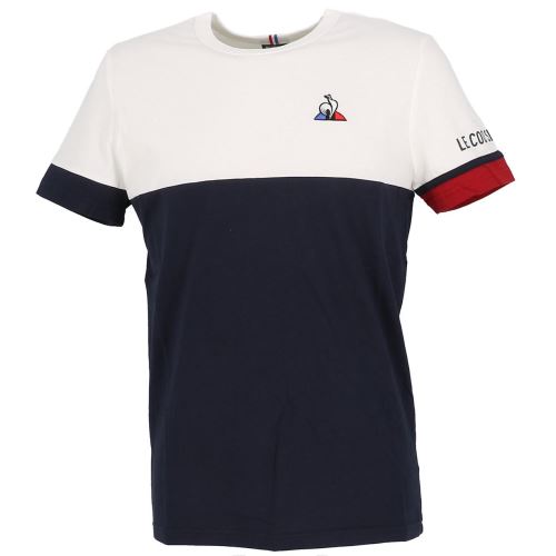 Tee shirt manches courtes Le coq sportif Tri tee ss h nv blc rge Bleu taille : XS réf : 40696