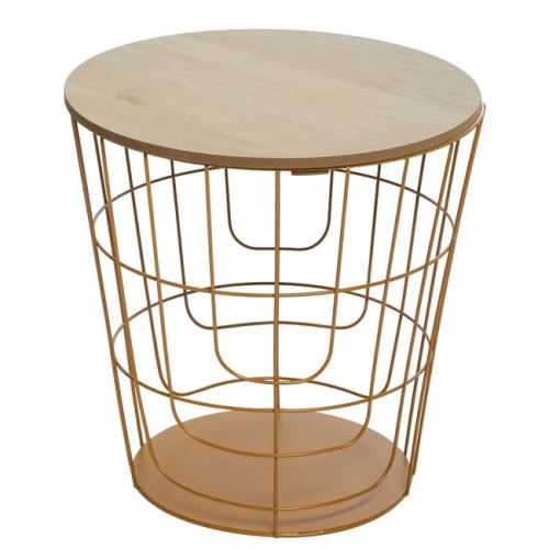 HOMEMANIA Table Basse Creative - pour Canapé, Salon - Orange, Bois en Fer, MDF, 36,3 x 36,3 x 38 cm