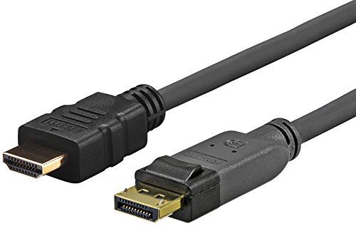 Vivolink Pro Displayport – Hdmi 4 K 10 M – Câble Displayport (displayport, Hdmi, Male, Male, Or, Noir)