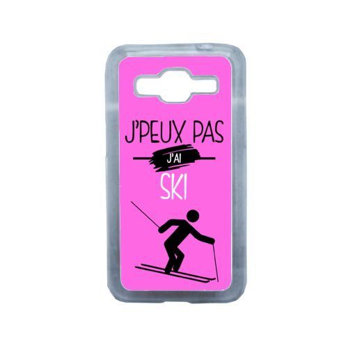 Coque j peux pas j ai ski 6 compatible samsung core prime transparent