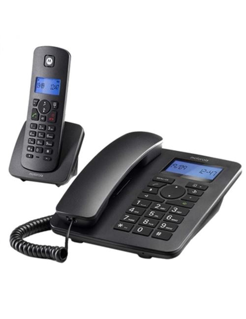 Téléphone fixe Motorola C4201 Combo DECT (2 pcs) Noir