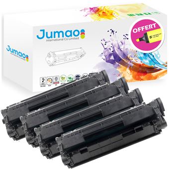 4 Toners cartouches type Jumao compatible pour HP LaserJet 3050z 1020, Noir - 1