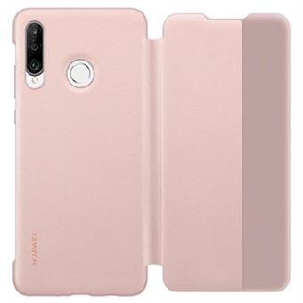 Étui Portefeuille Pour Huawei P30 - 6 Emplacements Cartes, Fermeture Aimantée, Cordon Réglable, Couleur Orange