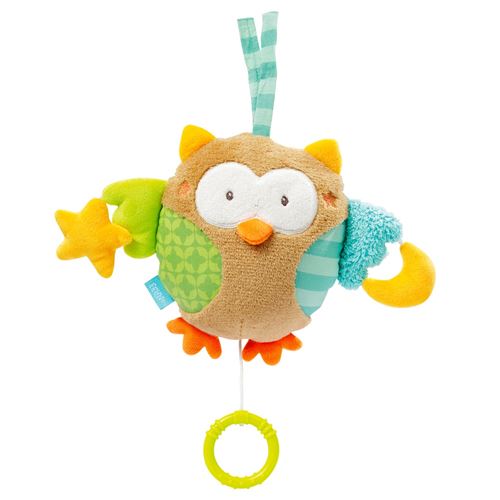 Fehn Sleeping Forest boîte à musique hibou 18 cm