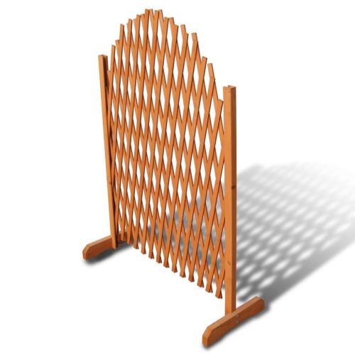 Barrière en Bois Extensible 180 x 100 cm Clôture de Jardin Patio Barrière Version mise à jour