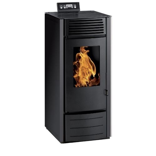 Poêle à granules MARINA 10KW - Noir option télécommande