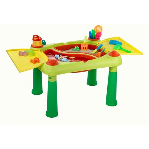 Keter Table de jeu Sand & Water Rouge et jaune 178668