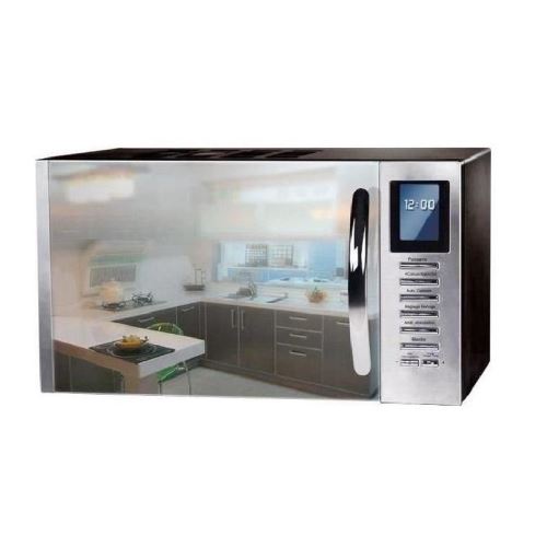 CONTINENTAL EDISON MO25SG13S - Micro-ondes combiné noir porte miroir - 25L - 900 W - Grill 1000 W - Convection